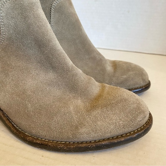 AGL Boots Size 37 US Size 7 Tan Suede Leather Pull On Casual Classic - Picture 5 of 15